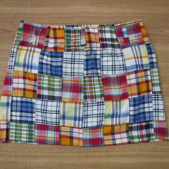 J. Crew Multi-Color Checks Button Up Mini Skirt - Picture 6 of 7